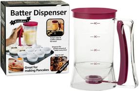 img 1 attached to 🥞 CHuangQi Cake Batter Dispenser with Measuring Label for Precise Baking - Ideal Tool for Pancakes, Cupcakes, and More!