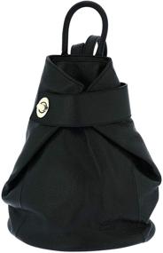 img 4 attached to Stylish Fioretta Italian Handbags & Wallets: Chic Genuine Backpack Shoulder Design for Women