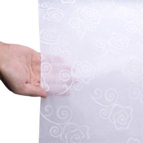 img 3 attached to 💐 FrenzyBird Wedding Aisle Runner: Elegant 100 x 3 Feet Aisle Cover with Subtle Flowers Pattern for Stunning Indoor and Outdoor Wedding Ceremony