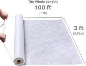 img 2 attached to 💐 FrenzyBird Wedding Aisle Runner: Elegant 100 x 3 Feet Aisle Cover with Subtle Flowers Pattern for Stunning Indoor and Outdoor Wedding Ceremony