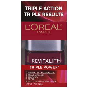 img 4 attached to L'Oreal Paris RevitaLift Triple Power Deep-Acting Moisturizer: Насыщающий уход для всех типов кожи, 1.7 унции