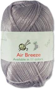 img 4 attached to 🧶 JubileeYarn Air Breeze тонкая акриловая пряжа - Серебряные колокольчики - 50г/моток - Набор из 4 мотков