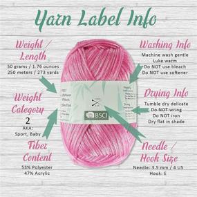 img 1 attached to 🧶 JubileeYarn Air Breeze Fine Weight Acrylic Yarn - Silver Bells - 50g/Skein - Pack of 4 Skeins