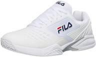 fila axilus energized tennis white men's shoes: boost your athletic performance! логотип