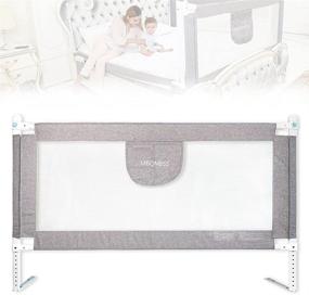 img 4 attached to 🛏️ Baby Bed Rail 58" L - Infant Safety Guardrail for Beds Above 60" - Breathable Fabric Protector (60-1 Side)