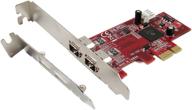 ableconn pex-fw101: высокоскоростная 1394a 2-портовая карта адаптера pcie низкого профиля firewire логотип