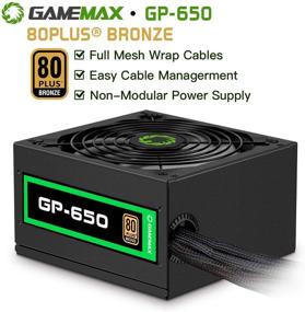 img 1 attached to 💪 650W Бронзовый блок питания 80+, GAMEMAX GP-650 - Не модульный