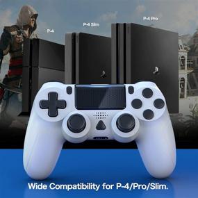 img 3 attached to Controller Compatible Performence Rechargeable Vibration PlayStation 4