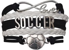 img 3 attached to Спортивные подарки из коллекции "Бесконечность": идеальный футбольный браслет и ювелирные изделия.