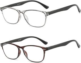 img 4 attached to 👓 Enhance Visual Comfort with 2 Packs Cateye Blue Light Blocking Reading Glasses - Perfect for Women and Men to Combat Eyestrain and Enjoy a Lightweight Computer Reading Experience