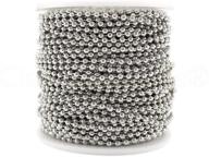 ⛓️ cleverdelights platinum silver ball chain - 2.4mm (3/32") - 100 feet logo