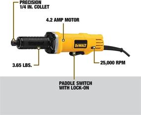 img 3 attached to 💪 Прочный и мощный шлифовальный станок DEWALT DWE4887 2 дюйма (40 мм) для эффективной шлифовки задач