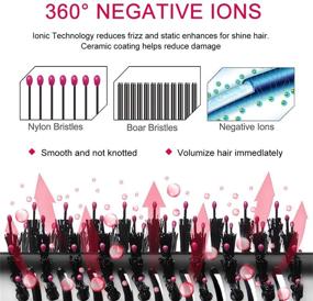 img 1 attached to 🔥 Горячая щетка сушилка 3 в 1: Создание стиля, объем и выпрямление волос с использованием технологии отрицательных ионов для всех типов волос.