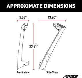 img 3 attached to 🚙 ARIES 15911 Jeep Wrangler JK Roof Light Brackets - LEDs Sold Separately