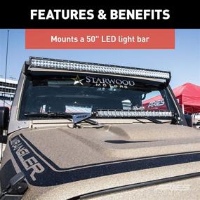 img 1 attached to 🚙 ARIES 15911 Jeep Wrangler JK Roof Light Brackets - LEDs Sold Separately