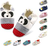 👣 babies' non-skid rubber sole walking shoes cartoon sneakers - infant toddler house shoes for girls (6-24 months) logo