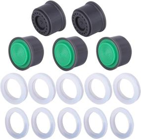 img 4 attached to 💧 5-Pack 0.5 GPM Regular Size Water-Saving Sink Faucet Aerator Insert Replacements | Flow Restrictor Sink Faucet Aerators Replacements Parts for Bathroom or Kitchen - NIDAYE