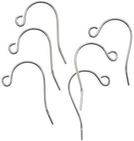 img 1 attached to 💎 Sterling Sleek Low Profile Earring Hooks: Beadaholique SS/104 6-Piece in Silver