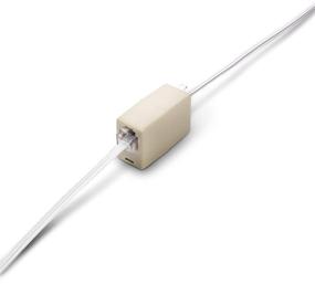 img 1 attached to 📞 100ft Phone Line Cord - Extension Cable for Telephone - 2 Conductor (2 pin, 1 line) - Ideal for FAX, AIO, and Other Machines - White