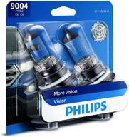 ✨ лампа фары philips automotive lighting 9004prb2 vision upgrade - улучшает видимость на до 30%, 2 штуки. логотип