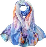 floral fuchsia women's accessories - jwsilk chiffon scarf in scarves & wraps logo