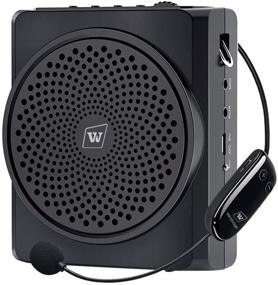 img 4 attached to 🔊 Беспроводной голосовой усилитель WinBridge 16W с микрофонными наушниками и Bluetooth - портативная аккумуляторная колонка и микрофон для учителей, экскурсоводов, тренеров и пожилых людей - S619UHF