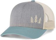 🌳 low key caps: stylish trucker snapback baseball hat with tree design logo