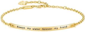 img 4 attached to 👭 Blingfox 925 Sterling Silver Sister Friendship Bracelet: A Timeless Symbol of Sisterhood and Enduring Friendship