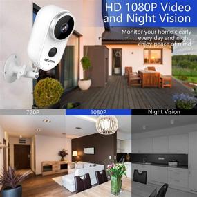 img 2 attached to 🏠 Ultimate Protection: 1080P Wireless Home Security Camera with Motion Detection, Night Vision, and 2-Way Audio