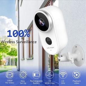 img 3 attached to 🏠 Ultimate Protection: 1080P Wireless Home Security Camera with Motion Detection, Night Vision, and 2-Way Audio