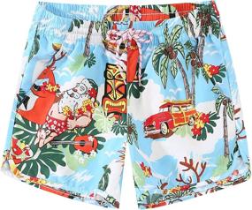 img 4 attached to 🌺 Stylish SSLR Printed Hawaiian Christmas Swimwear: Women's Clothing for Swimsuits & Cover Ups