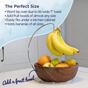 img 3 attached to 🍌 Stainless Steel Banana Hanger Stand & Hook - Versatile Fruit Tree Hanger, Headphone Stand, or Banana Holder for Freshness