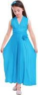 👗 iwemek girls kids flowy convertible multi way evening dress: perfect for weddings, proms, pageants, and dance parties! logo