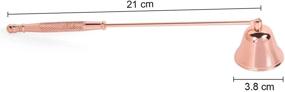 img 3 attached to 🕯️ Rose Gold Harapu Candle Snuffer, Wick Snuffer Accessory with Long Handle for Safely Extinguishing Candle Wicks