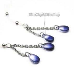 img 2 attached to Piercing Teardrop Adjustable Silicone Chains Blue