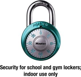 img 3 attached to 1561DLTBLU Locker Lock Combination Padlock by Master Lock - Light Blue (1 Pack)