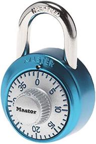 img 4 attached to 1561DLTBLU Locker Lock Combination Padlock by Master Lock - Light Blue (1 Pack)