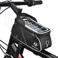 🚲 m miaroz waterproof bike handlebar bag with sensitive touch screen - cell phone holder for bikes under 6.5 inches logo