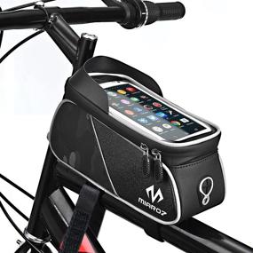 img 4 attached to 🚲 M MIAROZ Waterproof Bike Handlebar Bag with Sensitive Touch Screen - Cell Phone Holder for Bikes under 6.5 inches