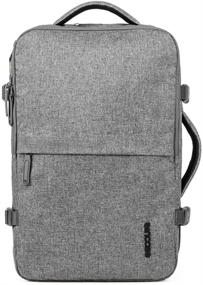 img 4 attached to 🎒 Incase Heather Gray Size Backpack: Sleek and Spacious Essentials Carrier