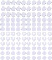 🔁 120 pieces clear silicone earring back pads - 4 sizes comfortable cushions for clip-on earrings by toaob logo