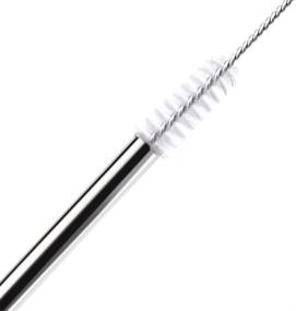 img 1 attached to Durable 30 OZ Tumbler Straws Set with 2 Cleaning Brushes - 4 Extra Long Stainless Steel Reusable Straws