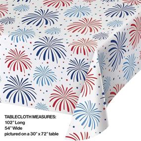 img 1 attached to 🌈 Vibrant Multicolor Plastic Tablecloth by Creative Converting: One Size Fits All