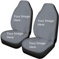 🚗 personalized printing auto seat covers: joylamoria customizable 2 pc set for car front seat protection logo