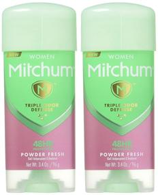 img 2 attached to Mitchum Women's Advanced Control Clear Gel Deodorant: Shower Fresh Scent, Pack of 2 - 3.4oz