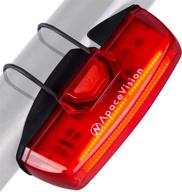 🚴 apace usb rechargeable bike tail light - super bright 100 lumens led rear light, easily clippable red taillight for enhanced cycling safety logo