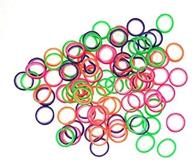 🔗 300-pack orthodontic elastic rubber bands - 3/16" neon, heavy force - ideal for bow making, dreadlocks, doll hair, braids, horse mane, and more - includes free elastic placer by cayenas logo