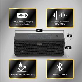 img 2 attached to 🔊 DiamondBoxx 40TWS Portable Bluetooth Speaker: Dual Pairing, Wireless Stereo, Water Resistant IP54