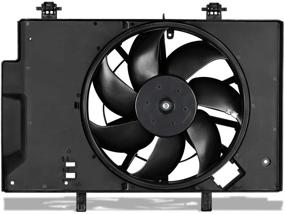 img 4 attached to 🔥 High Performance Radiator Condenser Cooling Fan Assembly - 2011-2017 Ford Fiesta 1.6L L4