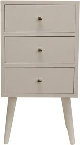 img 4 attached to 🌟 Gloss White Decor Therapy FR8614 Side Table: Compact 15w x 11.8d x 27.5h Size